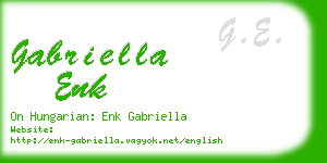 gabriella enk business card